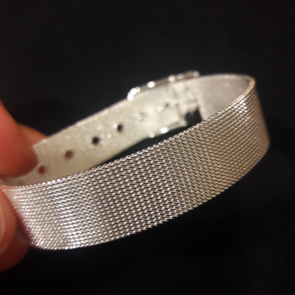Net Strap Bracelets Silver Plated - Picture 3 of 5